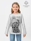 Детский лонгслив / Хипстер сова
