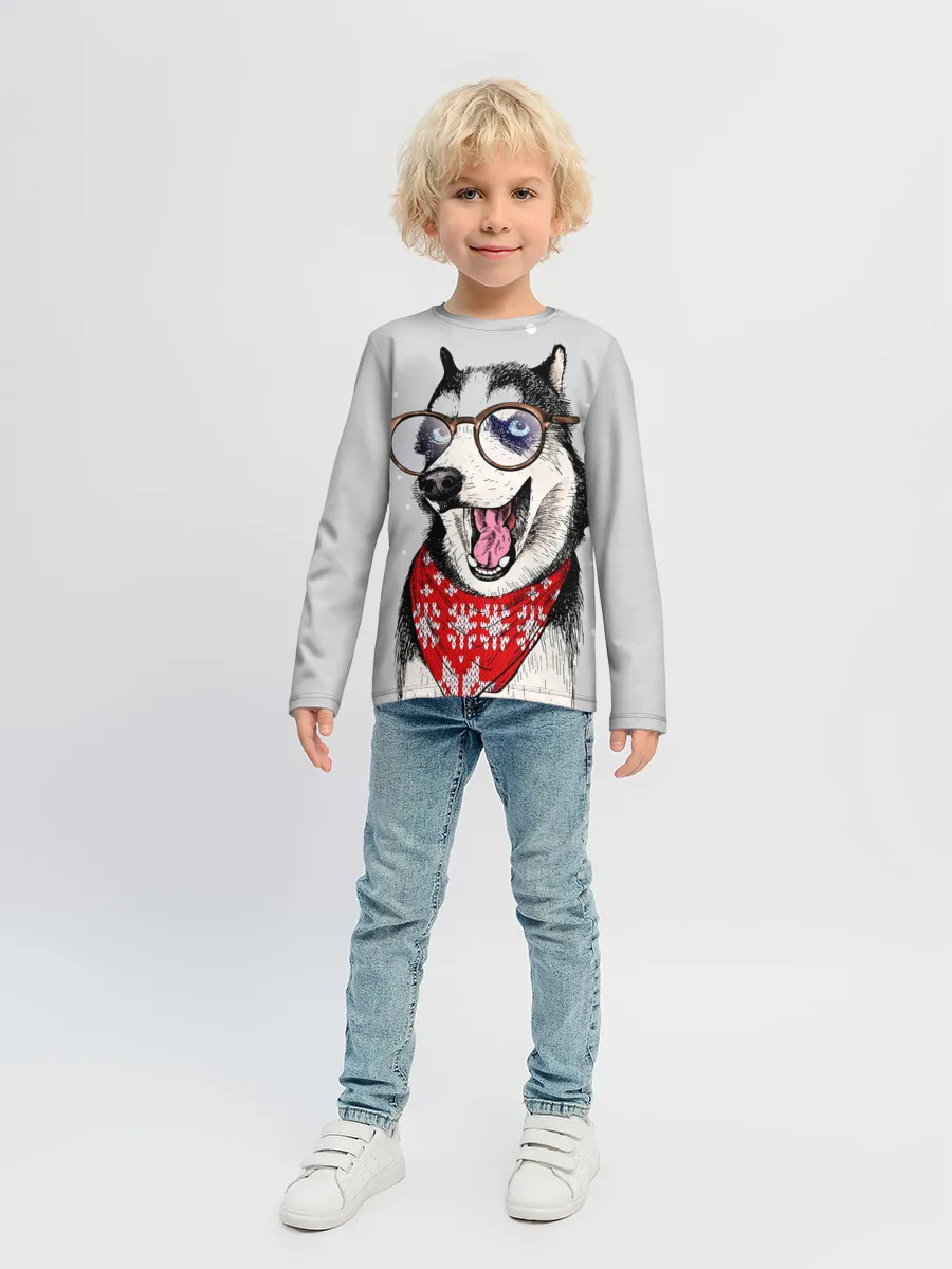 Детский лонгслив / Хаски