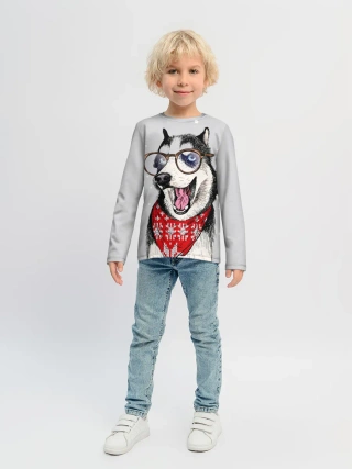 Детский лонгслив / Хаски