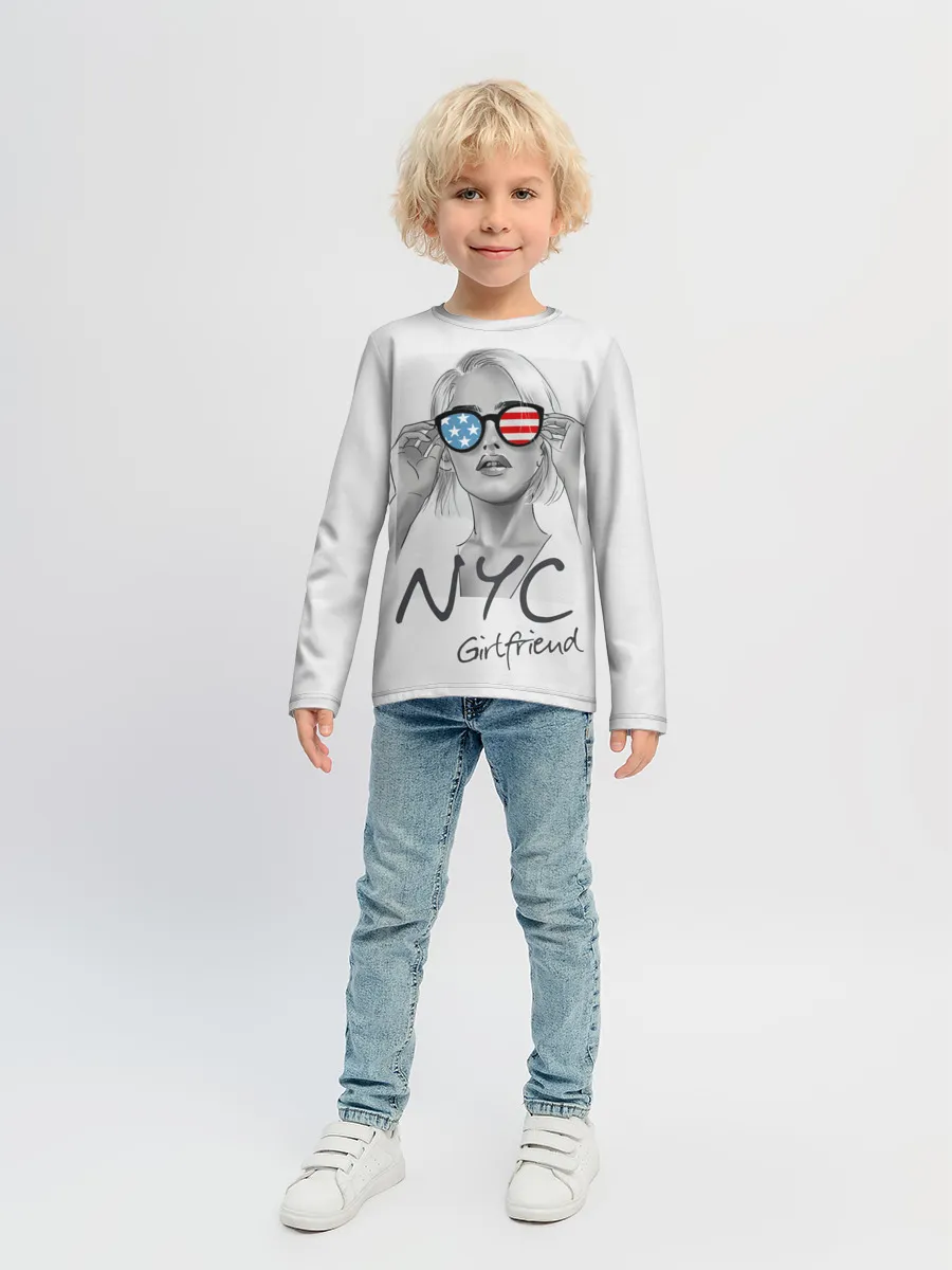 Детский лонгслив / NYC girlfriend