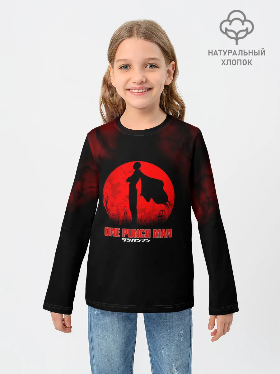 Детский лонгслив / Красное солнце Ванпанчмен