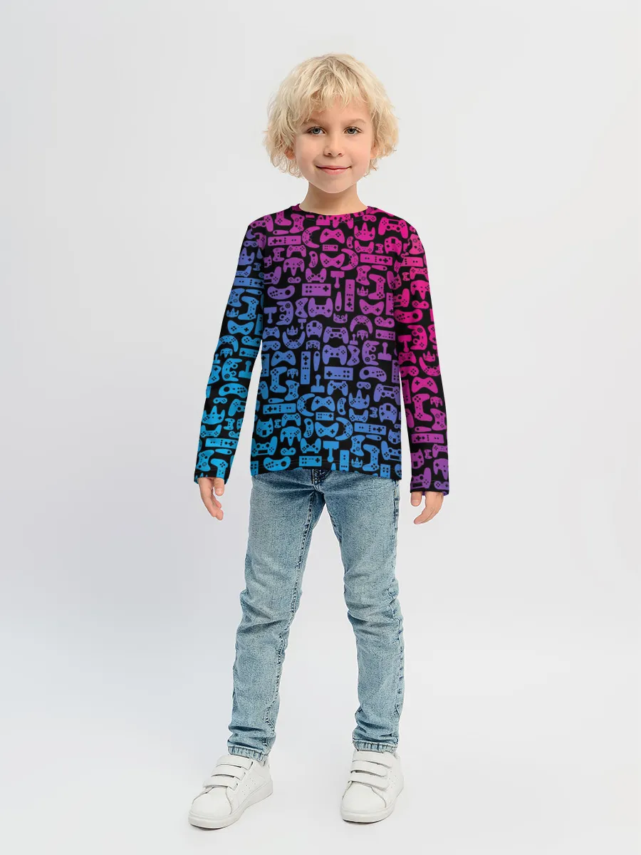 Детский лонгслив / Neon Player