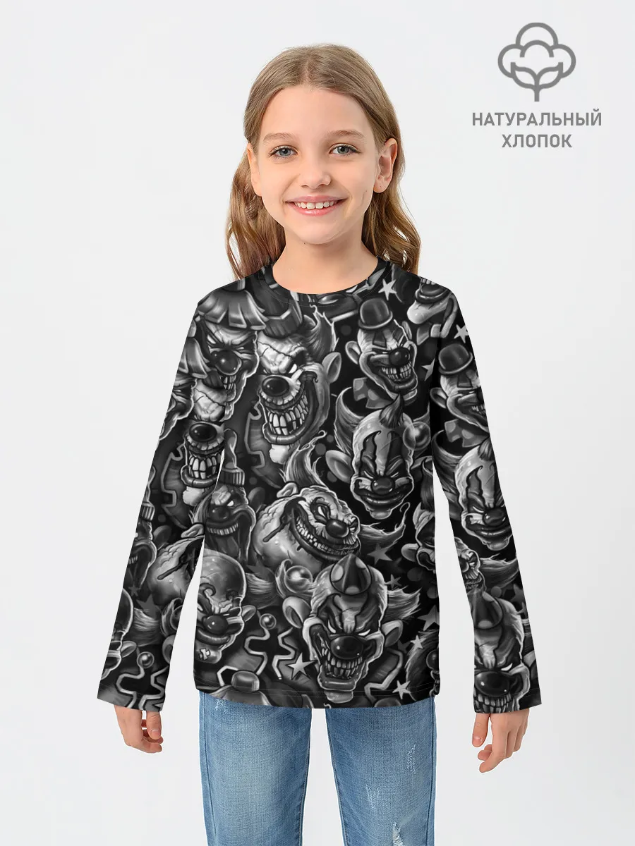 Детский лонгслив / Злые Клоуны
