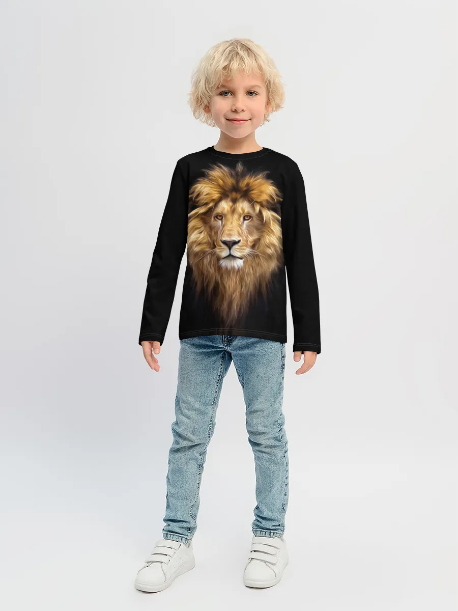 Детский лонгслив / Лев