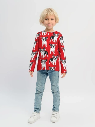 Детский лонгслив / Французские бульдоги