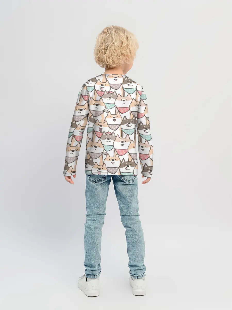 Детский лонгслив / Шиба Ину