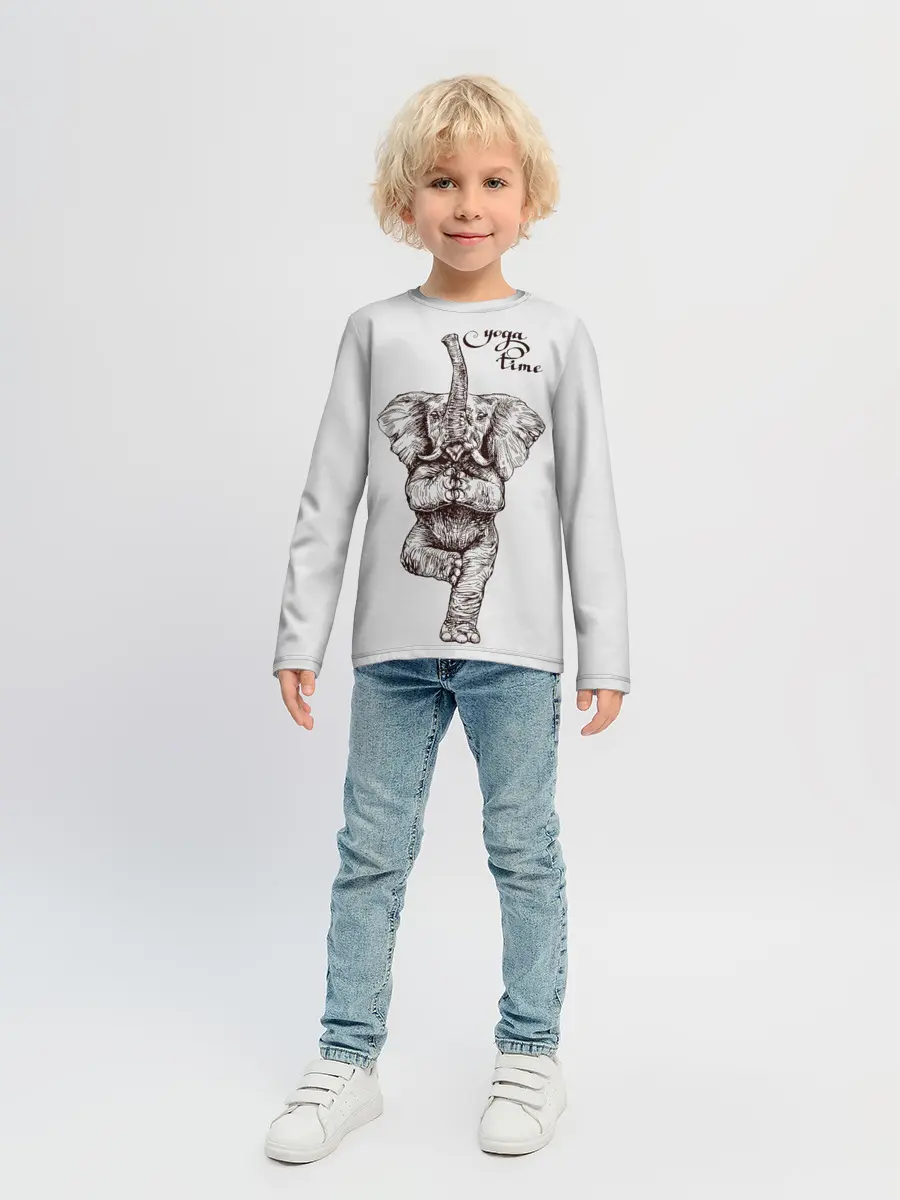 Детский лонгслив / Yoga time