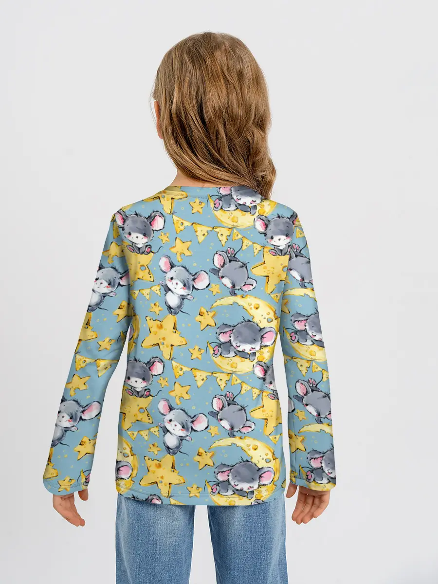 Детский лонгслив / Сыр и мыши