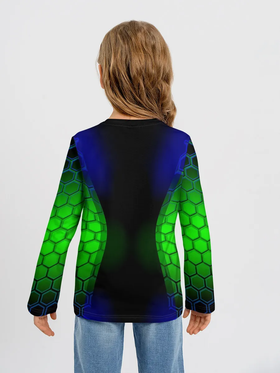 Детский лонгслив / Паук на ночной охоте