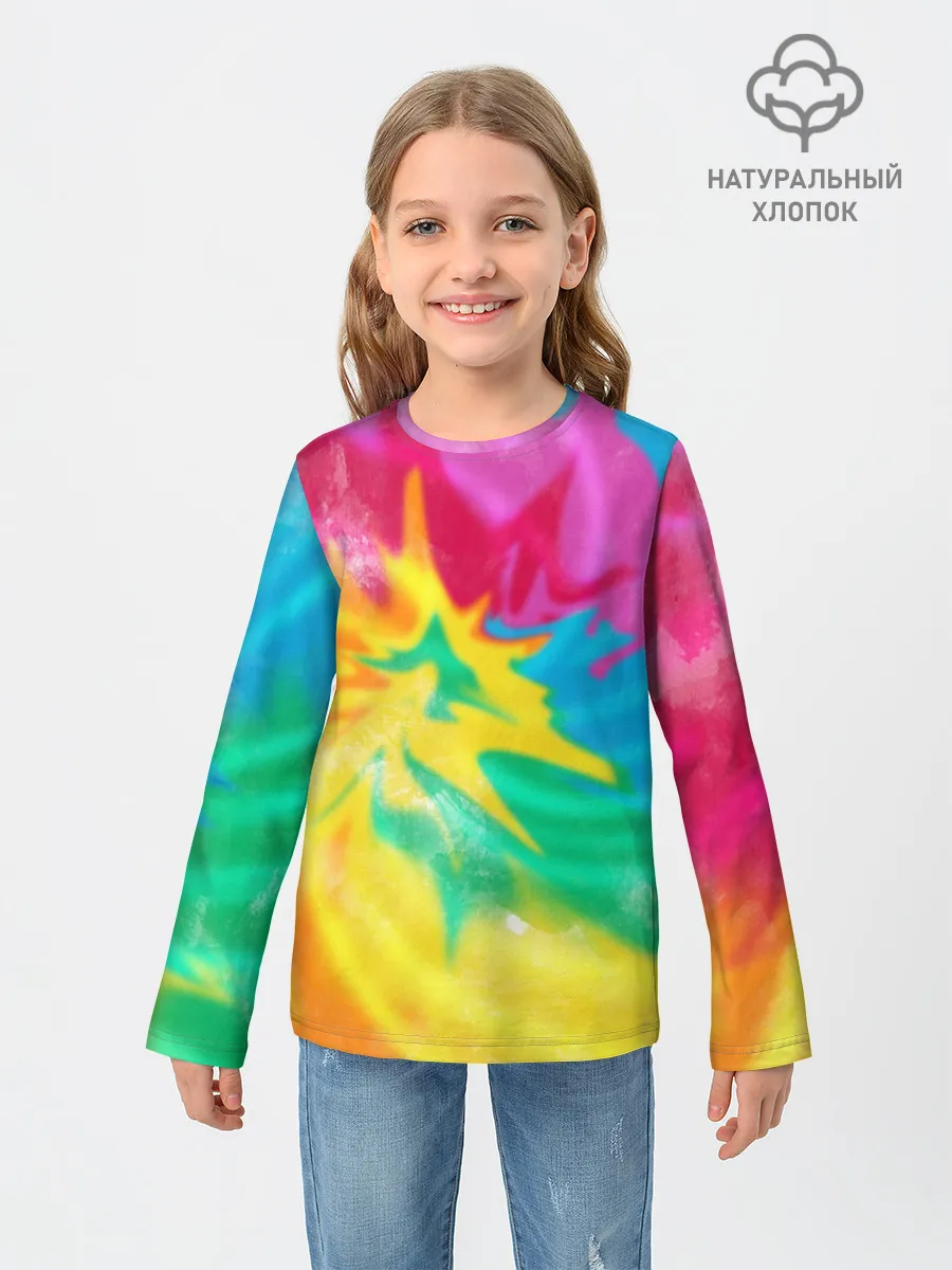 Детский лонгслив / Tie-Dye