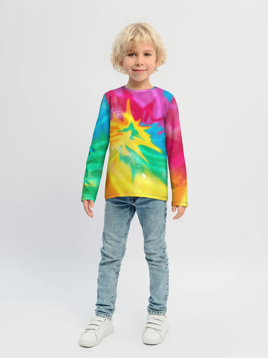 Детский лонгслив / Tie-Dye