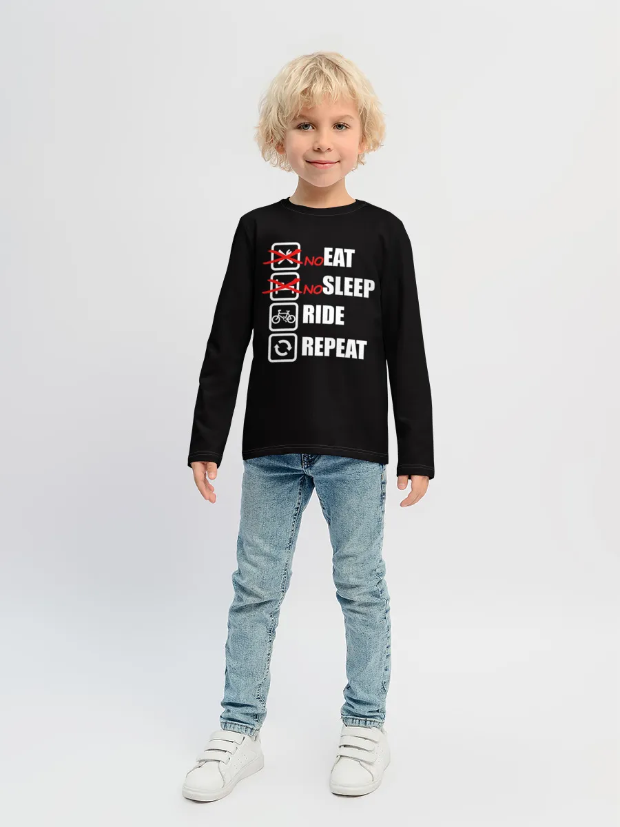 Детский лонгслив / Ride black