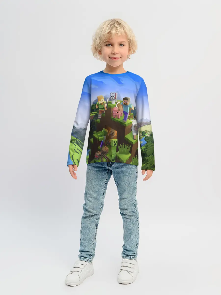 Детский лонгслив / MINECRAFT