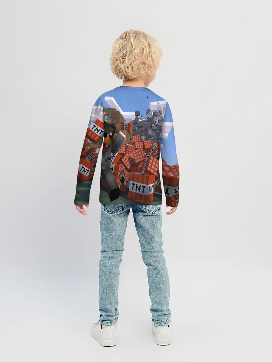 Детский лонгслив / MINECRAFT