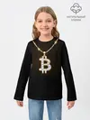Детский лонгслив / Бриллиантовый биткоин
