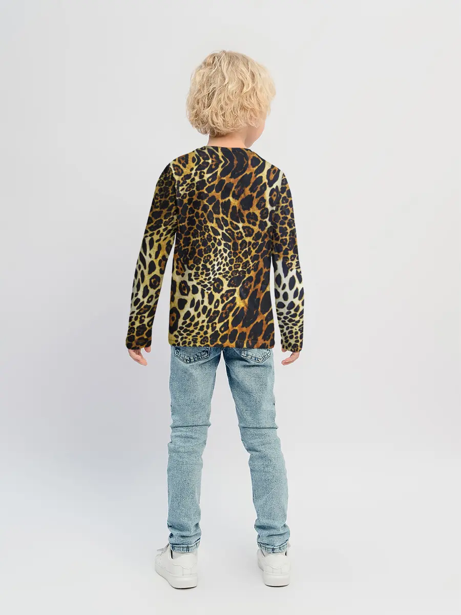 Детский лонгслив / Шкура леопарда