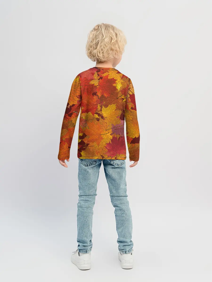 Детский лонгслив / Осенние листья