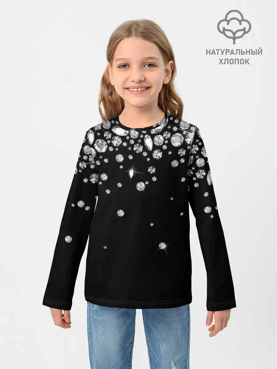 Детский лонгслив / Бриллианты