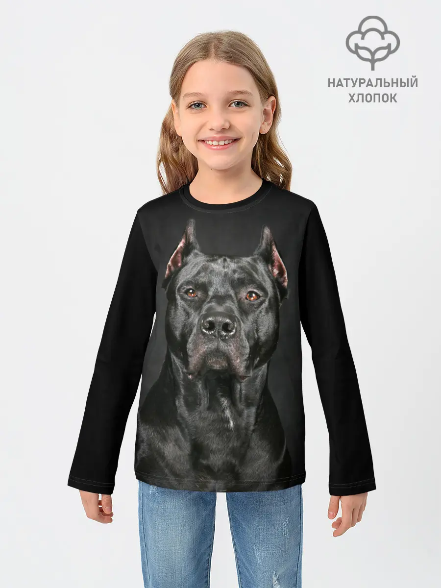Детский лонгслив / Питбуль