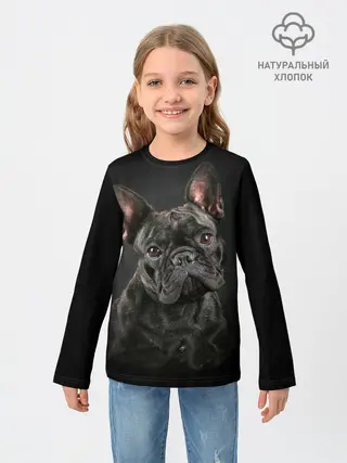 Детский лонгслив / Французский бульдог