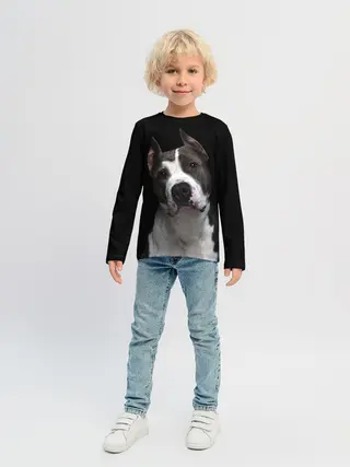 Детский лонгслив / Американский питбуль