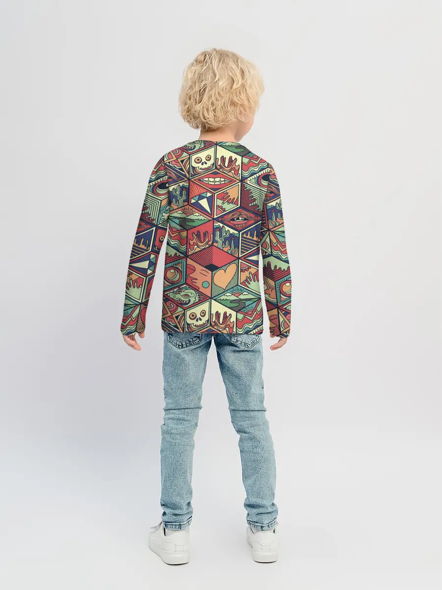 Детский лонгслив / Психоделика