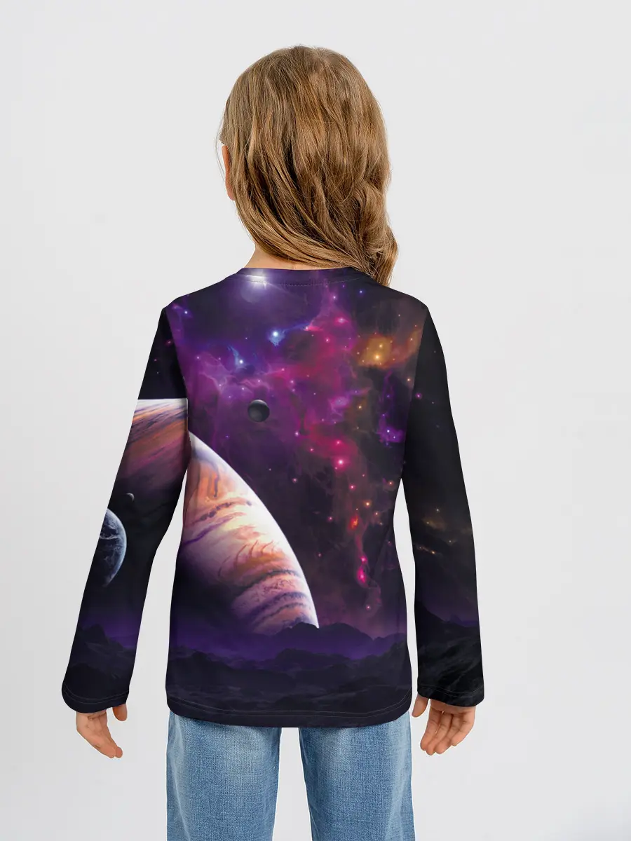 Детский лонгслив / Космос