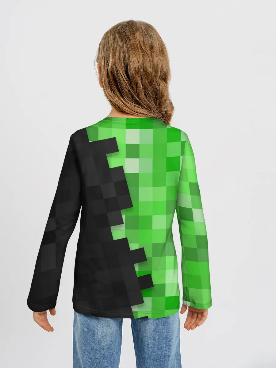 Детский лонгслив / Minecraft EARTH