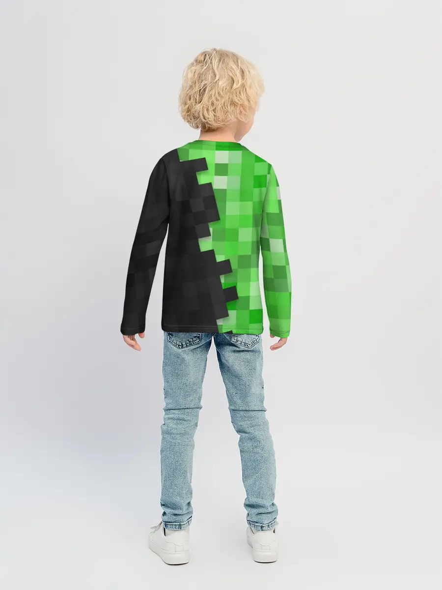 Детский лонгслив / Minecraft EARTH