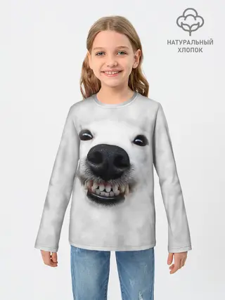 Детский лонгслив / Собака - улыбака