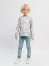 Детский лонгслив / Белые цветы