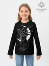 Детский лонгслив / Кошка колдунья