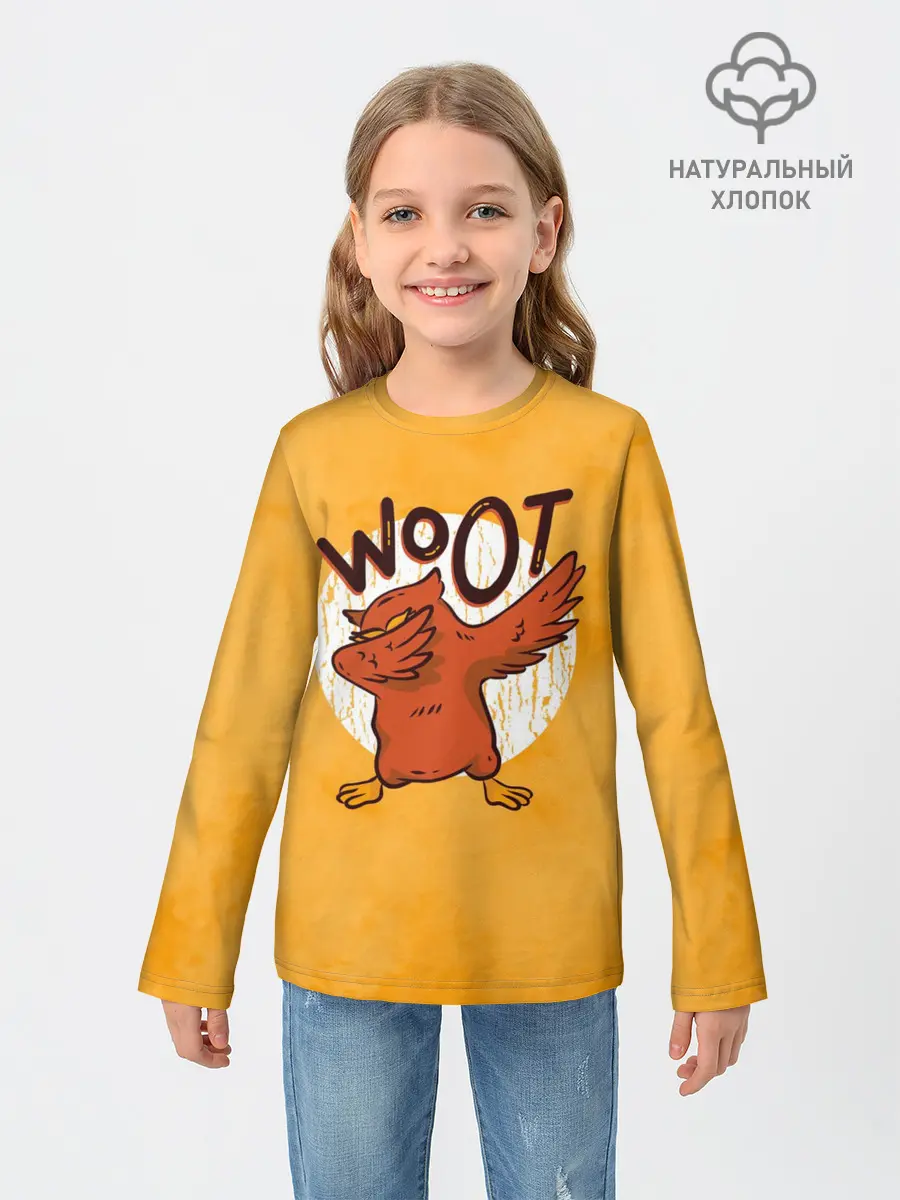 Детский лонгслив / Сова Dab