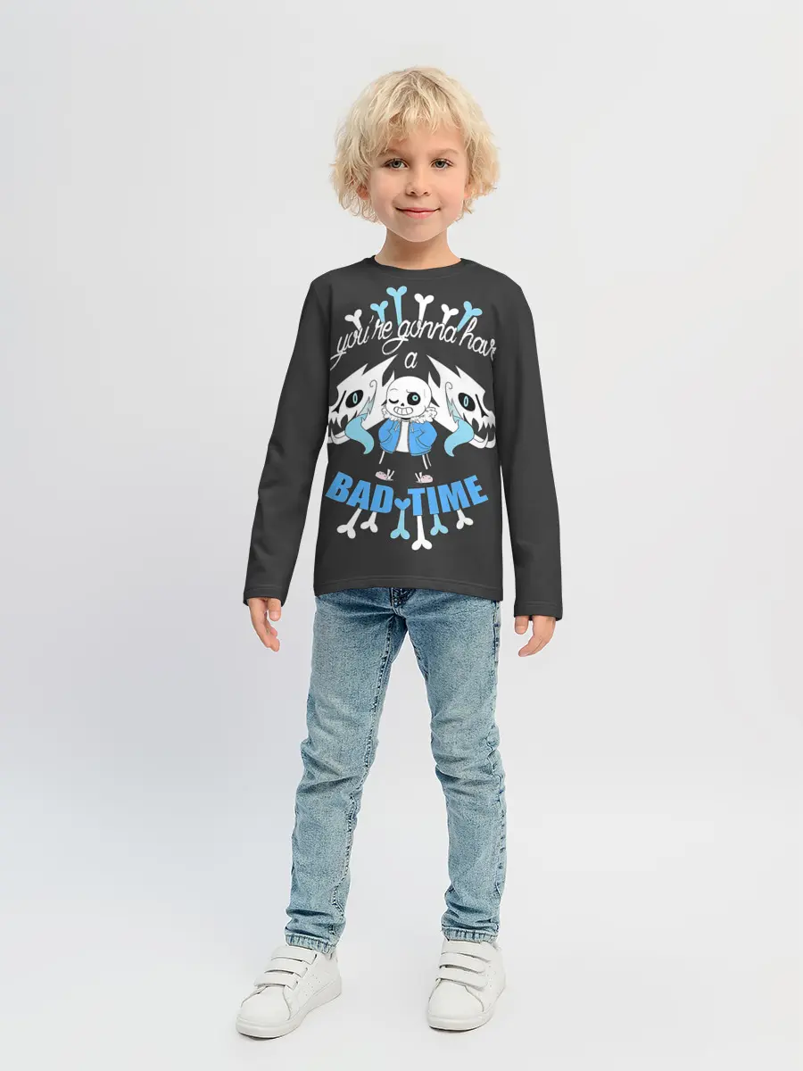 Детский лонгслив / BAD TIME