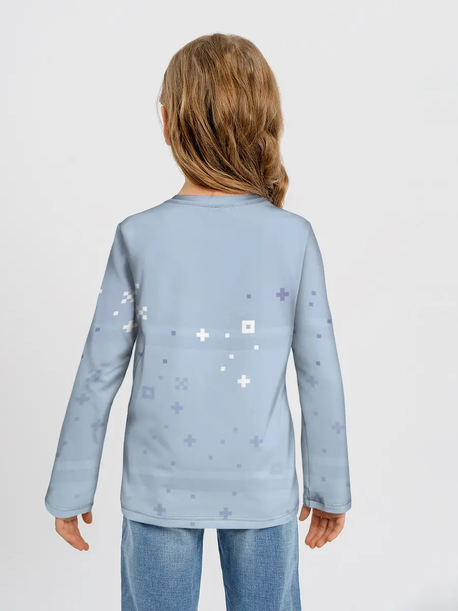 Детский лонгслив / Marshmello Pixel