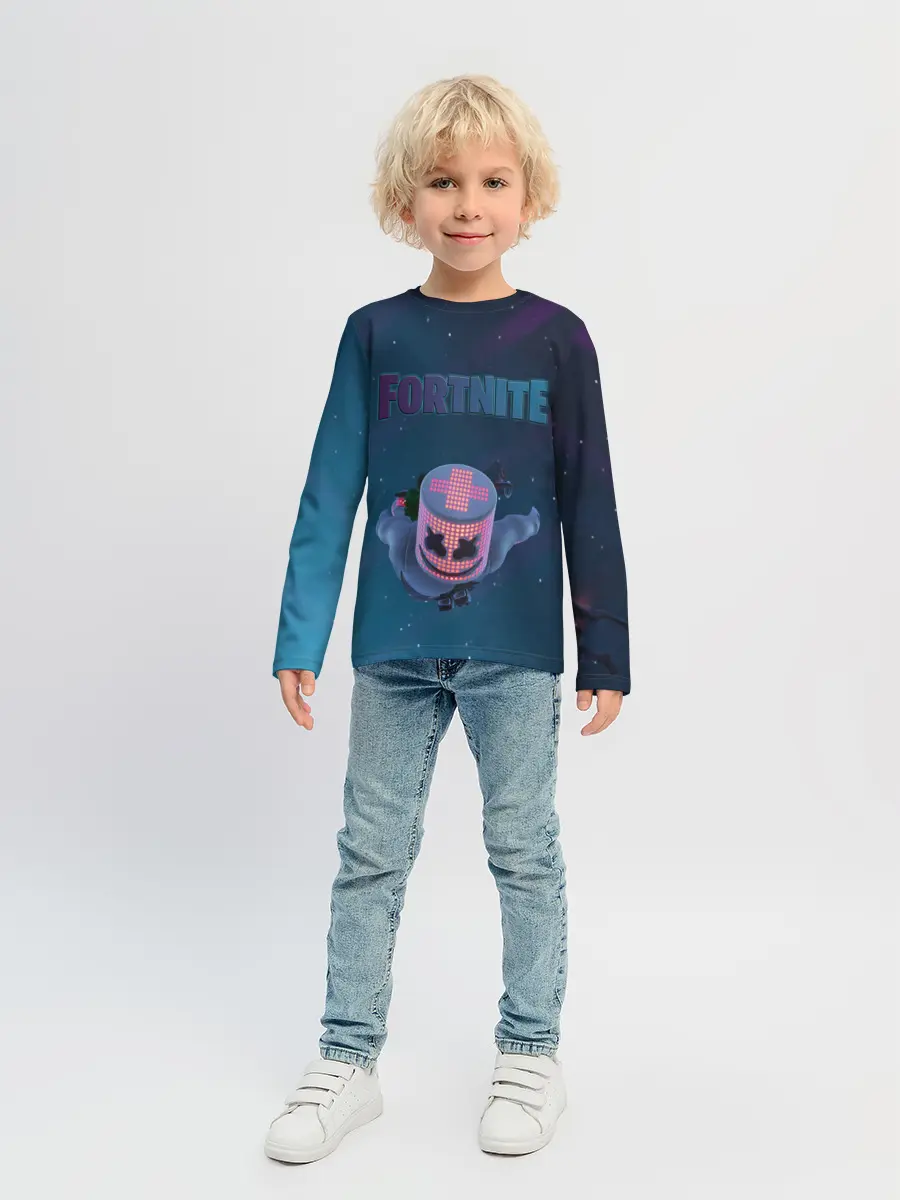 Детский лонгслив / Fortnite x Marshmello