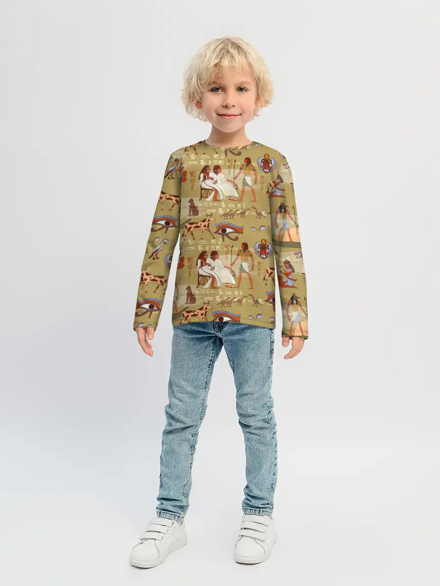 Детский лонгслив / Египетские Боги