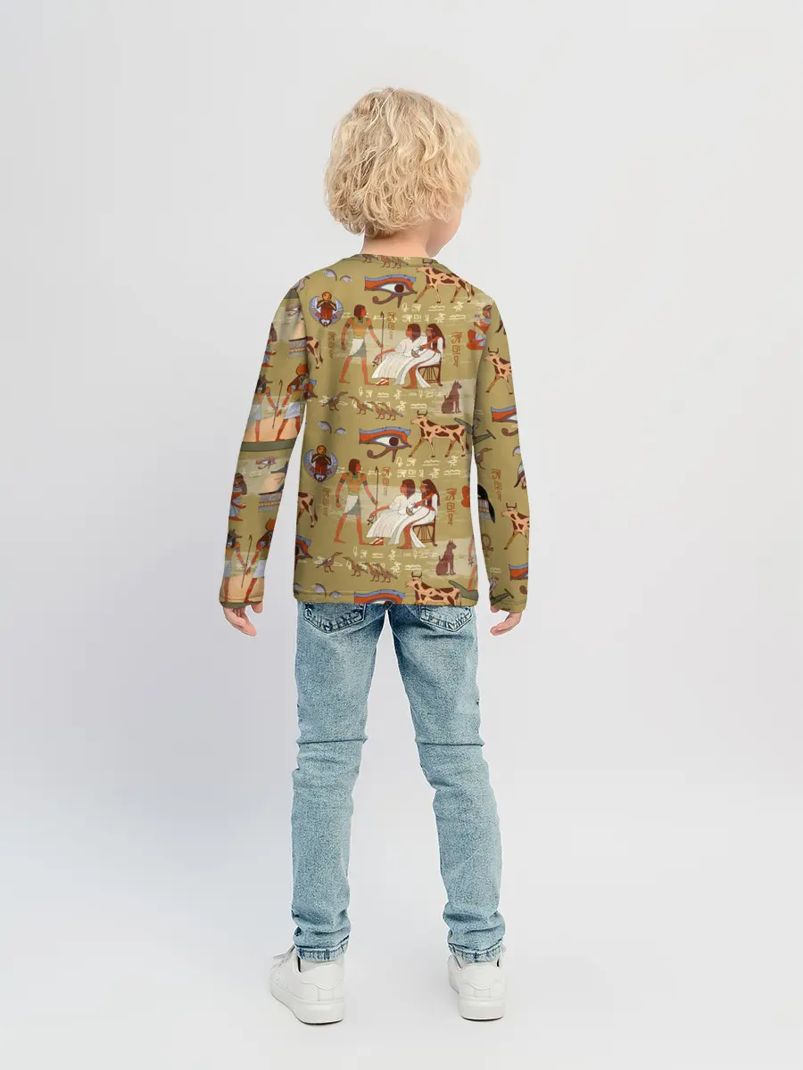 Детский лонгслив / Египетские Боги