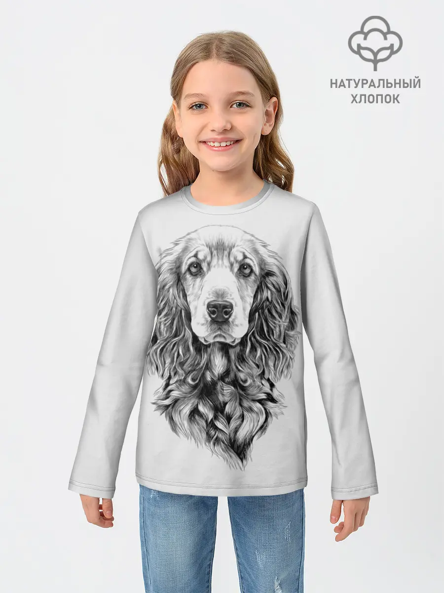 Детский лонгслив / Кокер спаниель