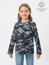 Детский лонгслив / Именной камуфляж. Стас