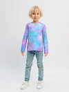 Детский лонгслив / Мрамор Tie Dye