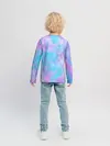 Детский лонгслив / Мрамор Tie Dye