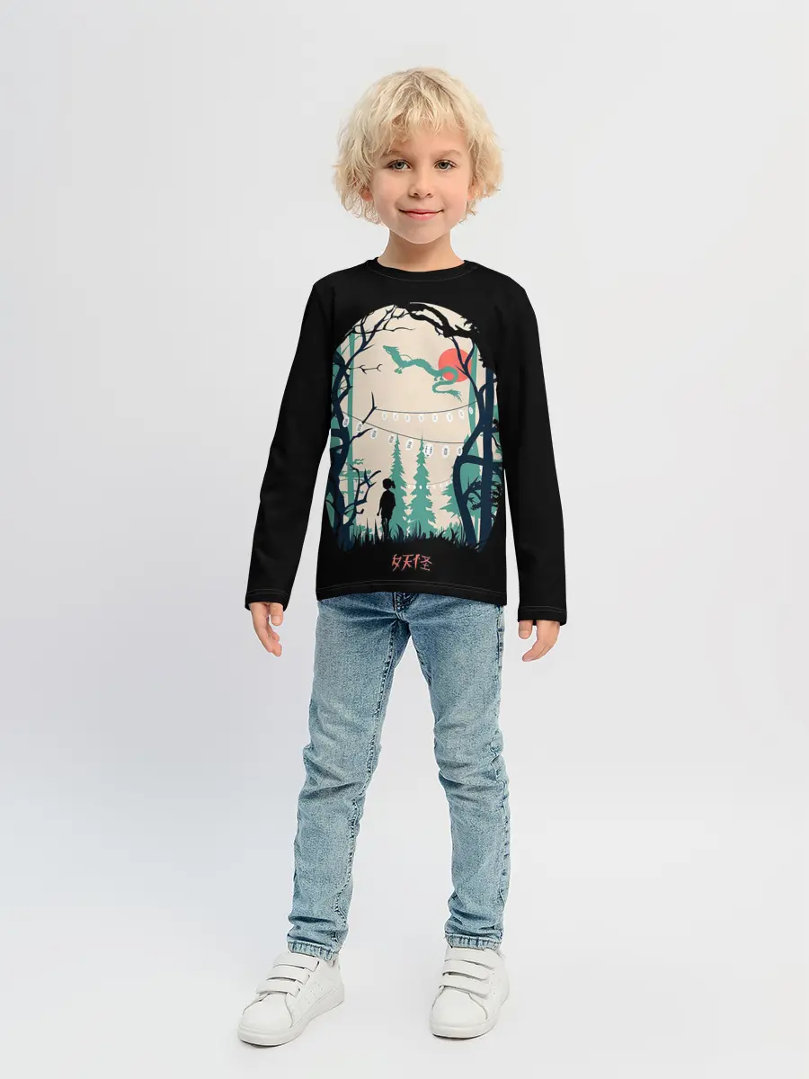 Детский лонгслив / Хранители леса и дракон