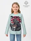 Детский лонгслив / Blue Godzilla