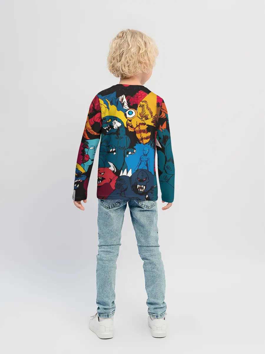 Детский лонгслив / Годзилла