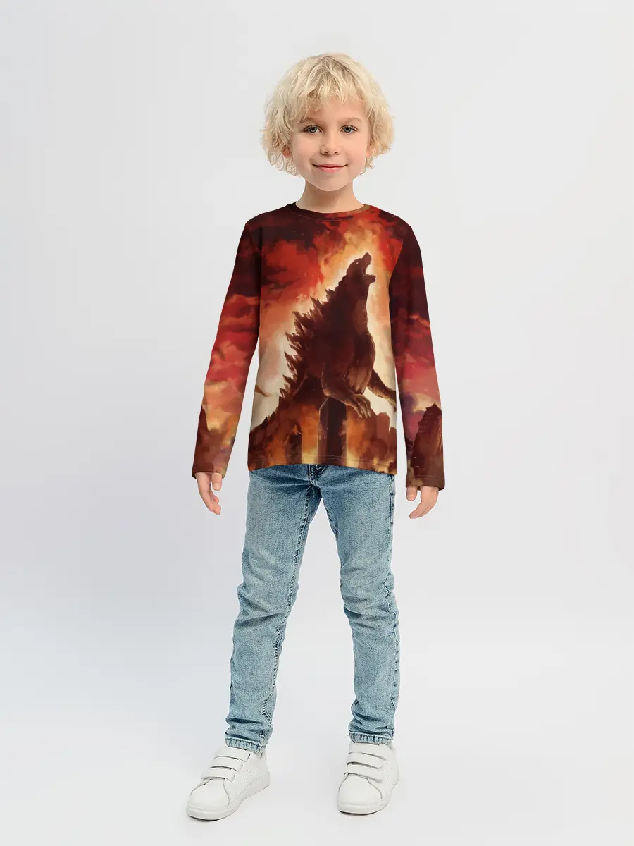 Детский лонгслив / GODZILLA