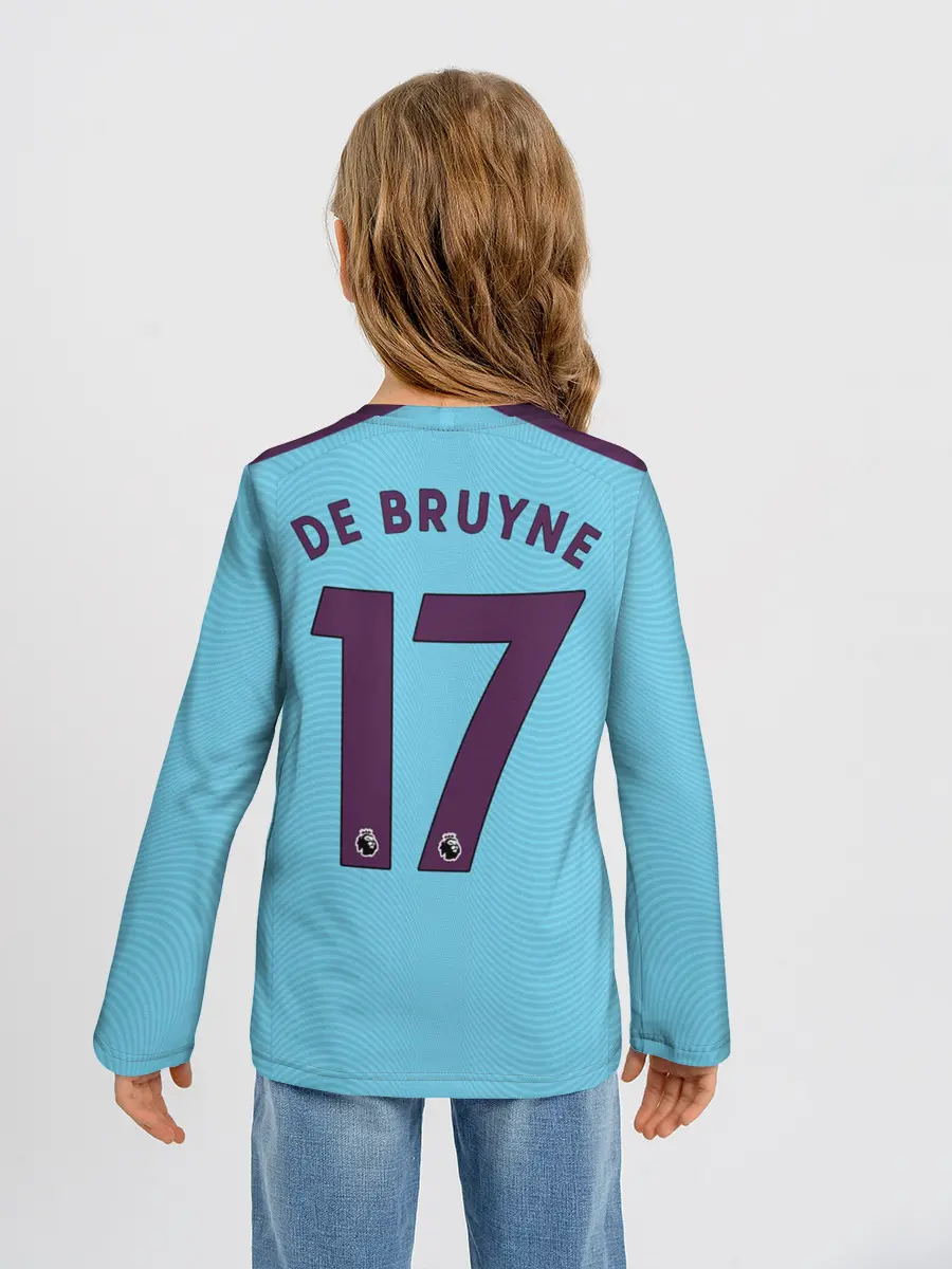 Детский лонгслив / De Bruyne home 19-20