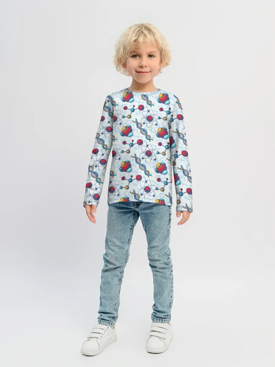 Детский лонгслив / Science art
