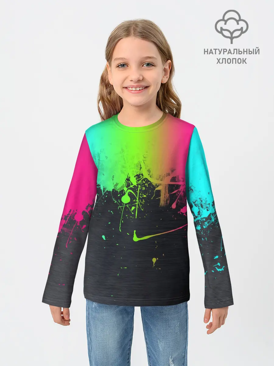 Детский лонгслив / Фосфор