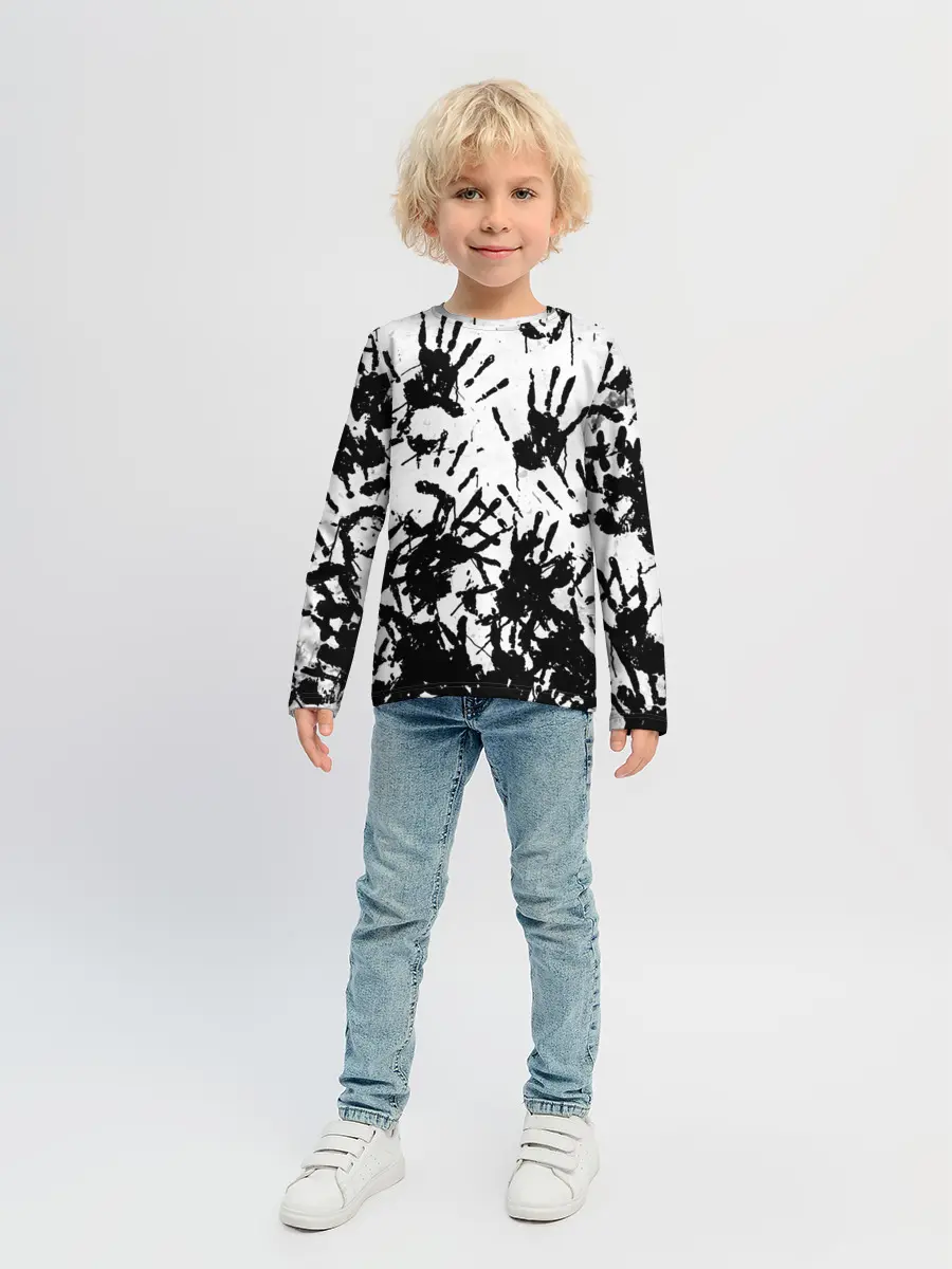 Детский лонгслив / Отпечатки - DEATH STRANDING